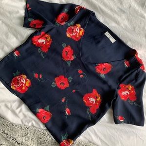Aritzia Floral Blouse